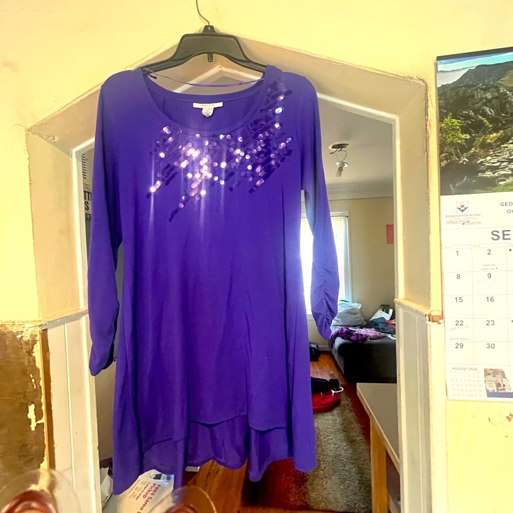 purple dress